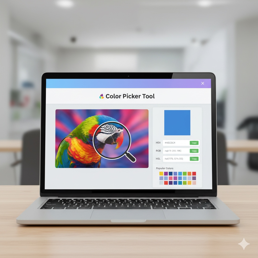 Image Color Picker: Instantly Find HEX, RGB & HSL Codes